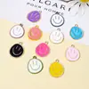 Pingente de Rosto Sorridente Assimétrico Popular Transfronteiriço Expressão Fofa Pingente de Liga Leve Acessórios para Pulseira Colar DIY