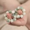 Espíritu de hada dulce súper alto valor de color trenzado degradado Raíz de bodhi de jade blanco pulsera de mano para hombres y mujeres alrededor del dedo texto suave jugar mano girar