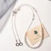 Nova Alça de Bolsa Fivela de Metal Acessórios para Bolsa Corrente de Bolsa Alça de Ombro de Pérola Corrente de Bolsa Feminina High-End Corrente Transversal