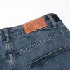 Marca Nacional Tide Shorts Jeans Retos Cor Sólida Lavagem Antiga para Homens e Mulheres Soltos Versáteis Calças de Casal