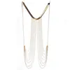 Venta Caliente Transfronteriza Moda Europea y Americana Cadena de Serpiente Chapada en Metal Cadena Corporal Sexy para Playa con Borlas Multicapa Accesorios para Ropa