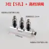 Bloco Manifold Pneumático Multi-porta Circuito de Ar Gás Distribuidor de Fonte de Ar Tubo de Ventilação Interruptor Conector Reto de 2 vias