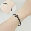 Pulsera Trenzada Nudo de Corazón Joyería Transfronteriza Europea y Americana Pulsera DIY para Mujer Pulsera Abierta de Oro Rosa Novia Nudo Retorcido Tribal