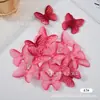Peça Flor Borboleta Grande Embossada pelo Fabricante Pétala de Borboleta Simulada Comprimida Adereços de Cabeça Acessórios de Vestuário Acessórios Decorativos Semi-Acabados