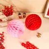 Pelota de Panal de Papel Tridimensional Linterna de Papel Decoración Colgante de Panal Bola de Flor de Papel Decoración de Habitación de Boda Decoración de Boda Arreglo de Habitación de Boda