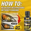 Solución Reparadora de Amarilleamiento de Luces de Coche Kineshinex, Elimina el Amarilleamiento y Aclara, Sin Necesidad de Lijar ni Pulir, Limpieza, Restauración, Reparación y Limpieza