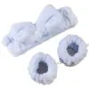 Diadema de terciopelo de coral con lazo transfronterizo Diadema para mujer Diadema ancha para lavarse la cara Diadema de felpa de color puro Accesorios simples para el cabello