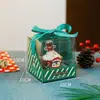 Caja de Empaque Personalizada para Manzanas de Navidad, Caja de Regalo para Dulces y Cupcakes, Caja de Frutas para Nochebuena, Caja para Pastel de Navidad