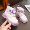 Botines Cortos de Princesa para Niñas 2026 Nuevos Botines Martin de Otoño e Invierno para Niños Pequeños, Botas de Cuero para Niños, Botas de Algodón con Forro de Felpa