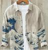 2024 Nueva Camisa Casual de Moda Más Vendida Hawaiana de Manga Larga con Hebilla para Hombre Moda Fuente Transfronteriza Fábrica
