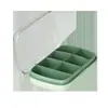 Pastillero Pequeño Sellado Estilo Nórdico, Organizador Semanal Portátil de Siete Compartimentos para Pastillas con Tapa, Cajón de Almacenamiento