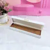 Placa Metálica Nueva con Bordes Elevados, Caja de Cuero PU de Ángulo Recto, Caja para Anillo de Collar de Perlas, Caja de Joyería Exquisita de Gama Alta para Pulsera