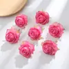 6cm Cabeças de Flores de Rosa Artificiais para Decoração, Materiais Artesanais DIY, Flores para Roupas e Flores Artificiais