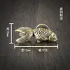 Latón Peces Dorados Antiguos Adornos Vintage Estudio Oficina Escritorio Paisaje Creativo Sólido Decorativo Mascota de Té Artesanía