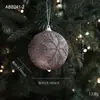 Nueva Bola de Navidad de Espuma Rosa Colgante Heterosexual Brillo Brillante Polvo Pegajoso Decoración de Bola Colgante para Árbol de Navidad Arreglo Colgante