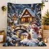 Rena de Natal Caminhão de Natal Múltiplos Estilos Tema de Natal Estilo Nórdico Manta de Flanela Desenhos de Natal Suprimento Exclusivo Transfronteiriço