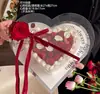 2026 Día de San Valentín Celebridad de Internet Ins520 Caja de Empaque para Pastel con Forma de Corazón Caja para Pastel Caja de Regalo para Confesión de Pareja Accesorios de Decoración