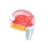 Enseñar modelo de músculo de la lengua para molde de anatomía de músculo de la lengua de simulación de PVC médico