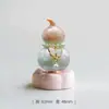 Adorno Giratorio de Calabaza Hecho a Mano Creativo de Jingdezhen, Adorno Cerámico de Vidriado de Cristal Famoso en Internet, Mascota de Té Linda