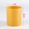 Vaso de Vela Aromática de Colores Portavelas de Vidrio Mate Calibre 8090 Adorno para Portavelas Recipiente de Vidrio para Velas con Tapa Opcional