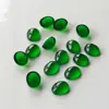 Anillo Ovalado Cara de Ágata Imitación Pasador Verde Incrustado Sensación Forma de Huevo DIY Resina Gato Ojo de Gema Material Pegatina
