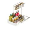 Estante de Almacenamiento Extraíble para Fregadero de Gabinete de Cocina Estante de Almacenamiento para Baño Estante de Almacenamiento para Condimentos de Encimera Spot