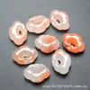 Colgante de Cerradura de Bebé de Jade 13X18mm Jade Flor Flotante Natural Colgante de Cerradura Ruyi Accesorios para Pulsera y Collar DIY