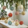 Polvo Pegajoso Bola de Navidad 8cm Árbol de Navidad Bola de Espuma Colgante Decoraciones Navideñas Adorno Pegajoso de Perla Bola Colgante Bola de Color