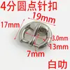 Fivela Redonda com Pinos de 4mm 13mm Guangzhou Fornecimento para Bonecas, Tiras de Couro, Sapatos