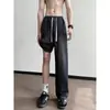 Jeans de seda helada para hombre, estilo recto holgado, pantalones de pierna ancha, nueva colección 2026, adecuados para adolescentes y hombres, pantalones de verano