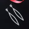 Versión coreana de pendientes de pedrería de diamante completo personalidad pendientes ovalados moda pendientes simples fabricantes stock E681