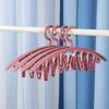 Meias de secagem artefato pendurar meias rack multi-clip meias clip rack de secagem com clipe doméstico pendurar roupas sem costura suporte de roupas