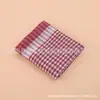 Paño de cocina a cuadros teñido en hilo de poliéster-algodón, absorbente de agua y aceite, resistente al desgaste, paño de limpieza de cocina 32*65cm, dropshipping transfronterizo