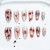 24 PIEZAS Colección de Arte para Uñas Bestseller Transfronterizo Navidad Halloween Flor Uñas Portátiles Ojo de Gato Halloween Piezas de Uñas Portátiles