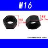 Porca Hexagonal Preto Grau 8.8 Tampa de Parafuso de Alta Resistência Tampa de Parafuso Hexagonal Externo Rosca Fina M6M8M10M12M16M20
