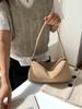 Bolso de Mano de Gamuza de Color Sólido Estilo Coreano para el Viaje Diario, Bolso Pequeño Cuadrado de Hombro de Gamuza Casual de Alta Gama para Otoño e Invierno