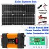 Panel solar portátil de 25 W para exteriores, sistema de almacenamiento de energía solar, compatible con inversor y controlador de 4000 W.