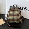 Bolso de Lana para Mujer de Gran Capacidad 2024 Nuevo Otoño e Invierno Mochila Versátil Casual Textil Hombro Tote para Viaje