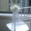 308 Cadeira de Casamento ao Ar Livre Flor de Encosto Buquê de Rosas Decoração de Corredor de Casamento Flores Artificiais Arranjo de Flores para Casamento