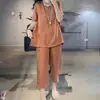Nuevo Conjunto de Moda Estilo Chino para Mujer 2026 Verano Nuevo Elegante Casual Holgado Adelgazante Temperamento Manga Corta Conjunto de Dos Piezas para Mujer