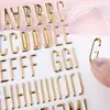 Pegatinas de Burbujas del Alfabeto Inglés Transfronterizas 3D en Relieve Lámina de Oro Accesorios para Diario DIY Venta al por Mayor Pegatinas de Letras 3D Metálicas
