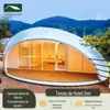 Junxin Estilo Camping ao Ar Livre Hotel Tenda Casa Acampamento Ponto Cênico Resort de Turismo Cultural Céu Estrelado com Banheiro Sombreamento Rv
