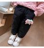 Pantalones de Invierno para Niña de Tres Capas con Forro de Polar de Algodón Pantalones Largos de Invierno para Niña Pequeña Pantalones Cálidos para Bebé Niña Un Par para Invierno