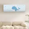 Funda para Aire Acondicionado de Pared Cobertura Completa Universal Tela Cubierta Simple AC Cubierta para Unidad Interior de Pared Cubierta de Poliéster para Polvo