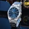 2025 Hombres de Negocios de Comercio Exterior Correa de Acero Tianjia Reloj de Cuarzo Calendario de 3 Pines Fabricante Venta al por Mayor Dropshipping