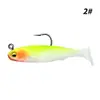 Isca Artificial Transfronteiriça 6cm 6g Herring Cauda em T Isca Biônica Gancho Único Peixe de Chumbo com Cauda em T PVC Isca Macia Submersível
