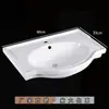 Material: Lavabo Cerámico Grande para Baño, Gabinete de Baño de Fibra de Carbono, Lavabo de 60cm, Qilede Zhu