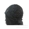 Peluca Transfronteriza Europea y Americana Estilo de Peinado Chal de Longitud Media para Hombre Marrón Negro Seda de Alta Temperatura Neutra Tocado