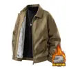 2025 Nueva Chaqueta de Invierno de Gamuza Suelta Casual Moda Forrada de Polar Algodón Engrosado Ropa Exterior Chaqueta Ligera de Negocios Top