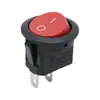 Interruptor Redondo em Forma de Barco Kcd1 23mm Duas Posições Três Posições Dois Pinos Interruptor Rocker Elétrico de Potência Totalmente Redondo